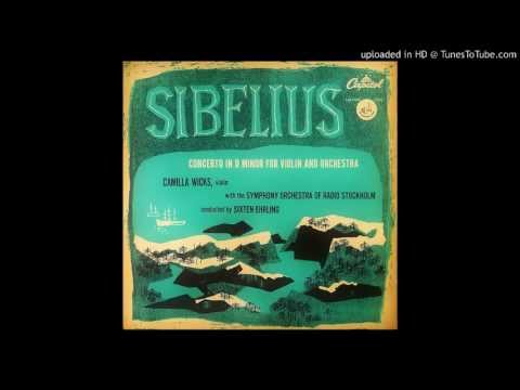 Sibelius Violin Concerto M1 allegro moderate (Camilla Wicks)