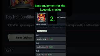 Best equipment for Shallet #dragoball #dragonballlegends #shorts #viral