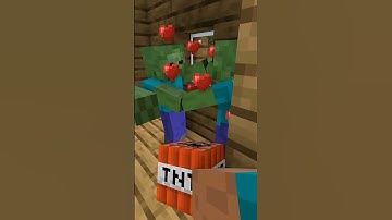 MINECRAFT ON 1000 PING When Zombies Attack Villagers -  Minecraft Animation
