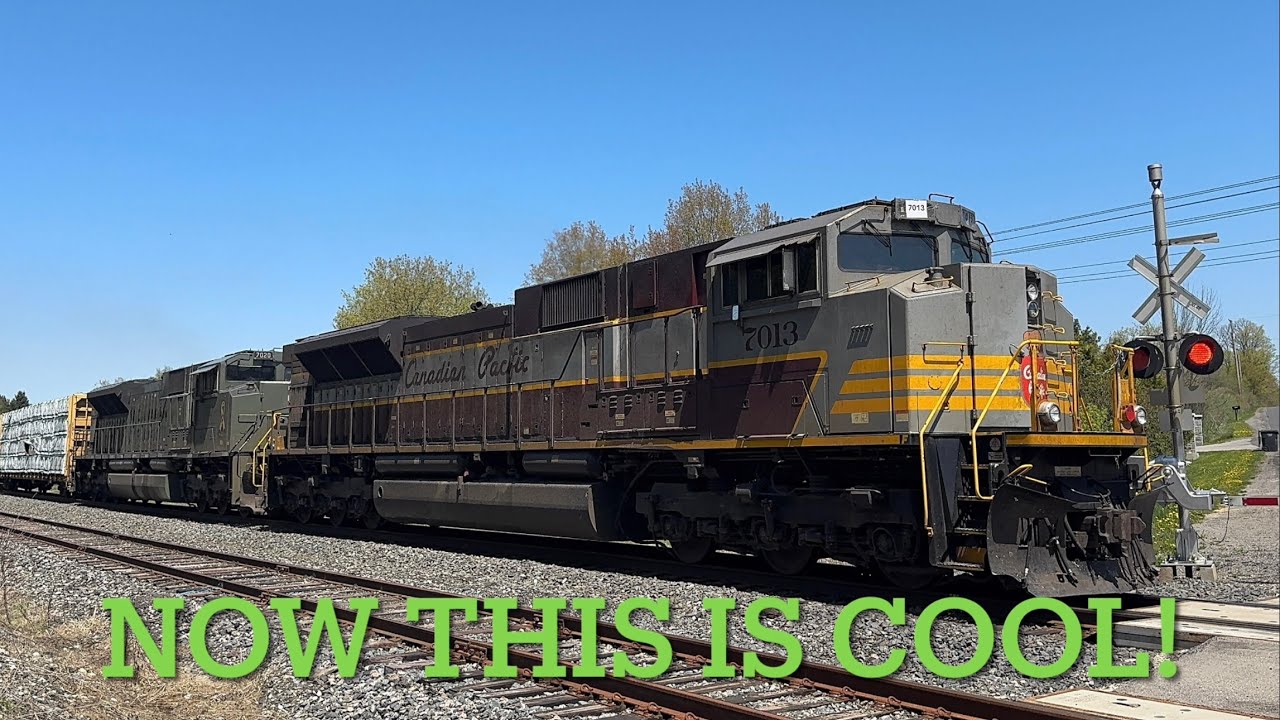 (Heritage/Veteran Units On CP 420) CPKC 420 With CP 7013, CP 7020, And CP 9738 Mid DPU At Palgrave