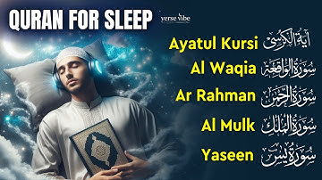 Soothing Quran for Sleep | Fatiha, Ayatul Kursi, Rahman, Al-Mulk, Yasin, Al-Waqiah - By Alaa Aqel