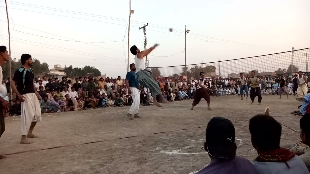 All Sindh volleyball day night Tornament Johi club vs Bhoom And Mashooq pathan Big match at Dadu cty