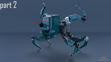 Houdini modelling Tutorial 18 || Cyberpunk 2077 Robot modelling in Houdini 18 Tutorial Part 2