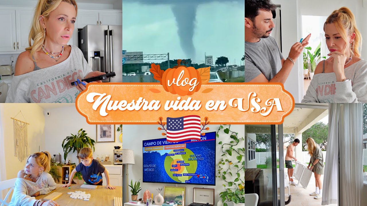🇺🇸 HURACÁN MILTON: Así vivimos su llegada a nuestra ciudad en Florida 🌪️ viviendo en USA | VLOG