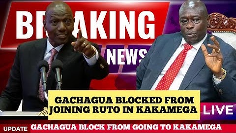 Breaking News! Ruto Malala Blocks Gachagua From Attending Kakamega Sunday Event