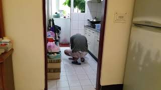 My 84 year old Dad - first thing he does in the morning