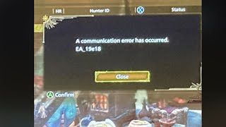 How To Resolve Monster Hunter Error Code EA_19e18