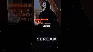 Roman Bridger vs Scream | #romanbridger #vs #scream #ghostface #horror #battle