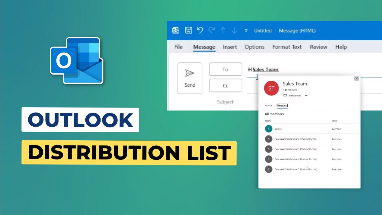 How To Create A Distribution List In Outlook Microsoft Outlook