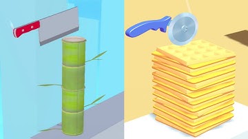 Almost Cut vs Slice Master - Very Satisfying and Relaxing ASMR Slicing Game