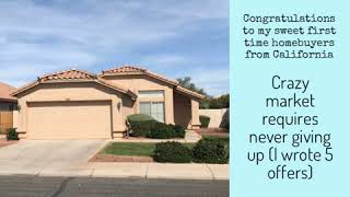Congratulations to my sweet first time homebuyers from california