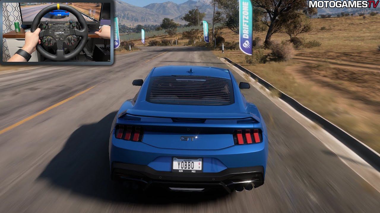 Forza Horizon 5 - 2024 Ford Mustang GT | Moza DD R9 Gameplay