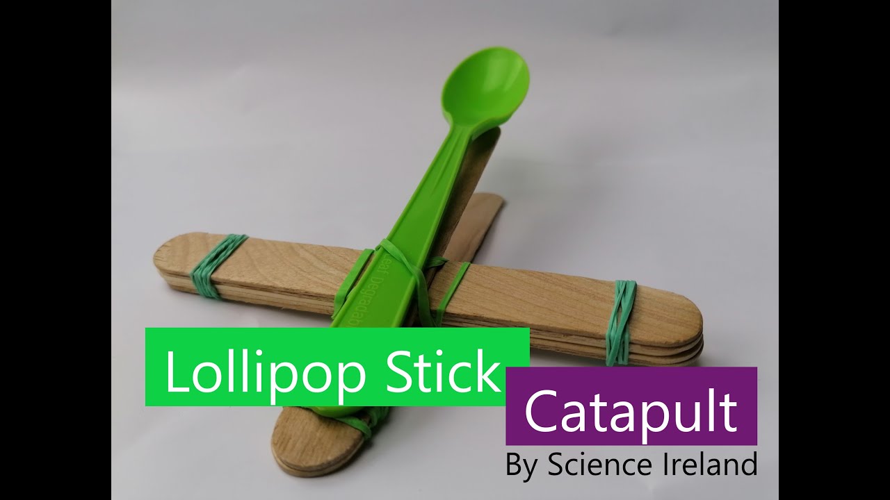 How to make a lollipop/popsicle stick marshmallow catapult by