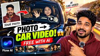 AI Car Driving Video ఎలా చేయాలి? | Google Flow AI Tutorial Telugu | Photo to Video