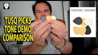 Tusq Guitar Picks Comparison Demo (Bright, Warm, Deep Tone) Blind Test | Edwin-E