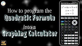 How to program the quadratic formula into a TI-84 or TI-84 Plus CE screenshot 4