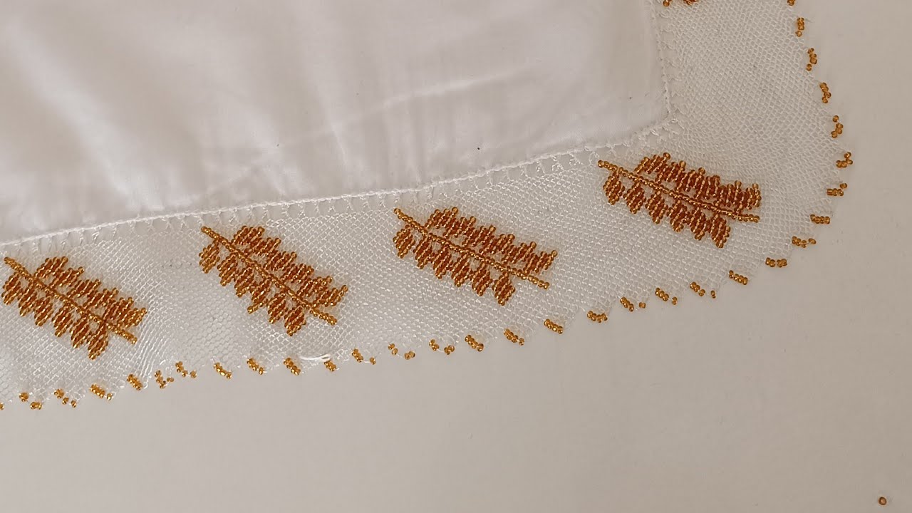 Ağır ve gösterişli iğne oyası yazma kenarı modeli yapılışı #music #cover #kesfet