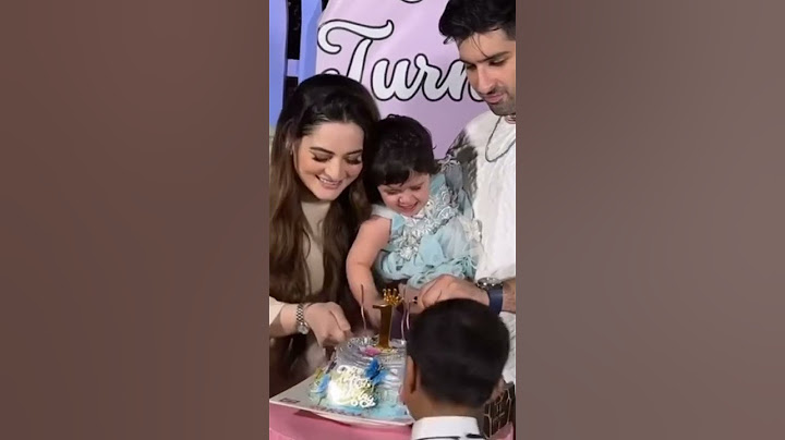 Aiman Khan & Muneeb Butt Daughter Miral’s First Birthday Celebration