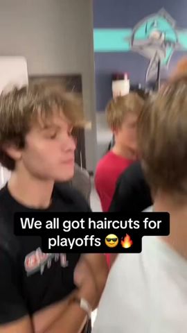 Their team got CRAZY haircuts for playoffs 💇‍♂️😭 #shorts