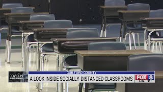 A look inside one of Guilford County’s socially distanced classrooms screenshot 5