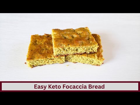 Quick And Easy Keto Focaccia Italian Bread (Nut Free and Gluten Free)