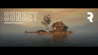 Stunning Ocean Sunset Scene | Cinematic Render in Replikant @KabeerVerse