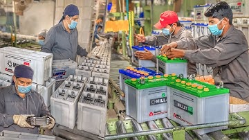 How Batteries Are Made || Lead Acid Battery Production Process