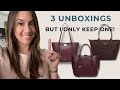 3 unboxings but i only keep 1  radley london  longchamp  liverpool 20  le pliage tote