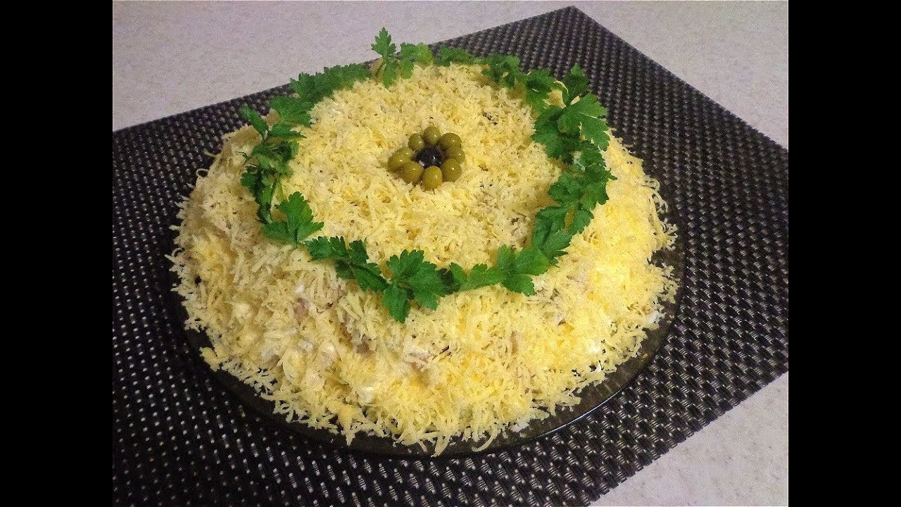 Вкусный салат с Рыбой горячего копчения