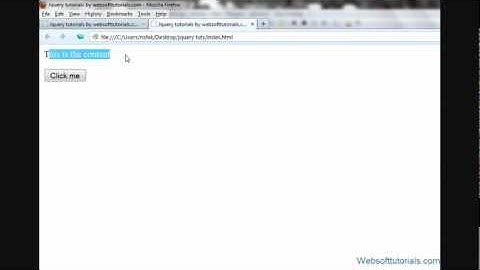jquery tutorials in hindi / urdu - 45 - jquery html
