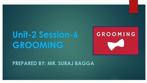 Unit-2 Session-6 Grooming Class-IX