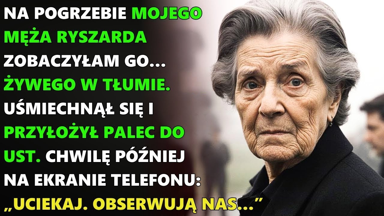 Na pogrzebie męża zobaczyłam go w tłumie – chwilę później dostałam SMS  „Uciekaj, oni nas obser