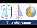 Підготовка до КР "Тіла обертання" (задачі №1-№5). Геометрія 11 клас