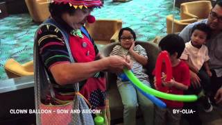 Clown Balloon - make a bow and arrow balloon [funny]