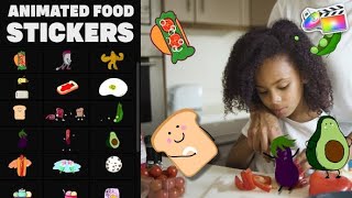 Top Apple Motion Projects: Animated Food Stickers for FCPX screenshot 4