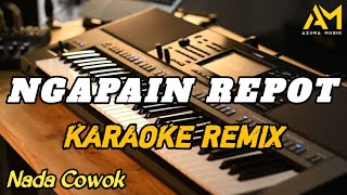 Ngapain Repot Karaoke Karaoke Remix Nada Cowok