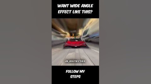 Tutorial on how to make wide car edits🔥