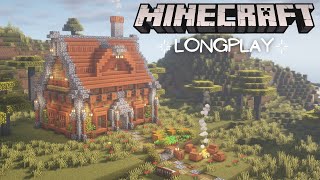 Minecraft Peaceful Longplay - Relaxing Adventure, Building a Savannah Starter House (No Commentary)