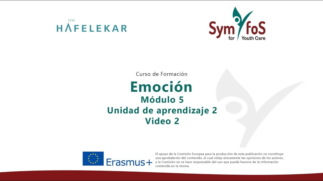 Emoción Video 2 - SymfoS for Youth Care (Español) - YouTube
