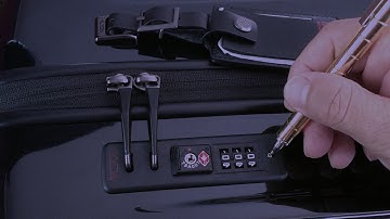 How to set lock combination on your new Tumi