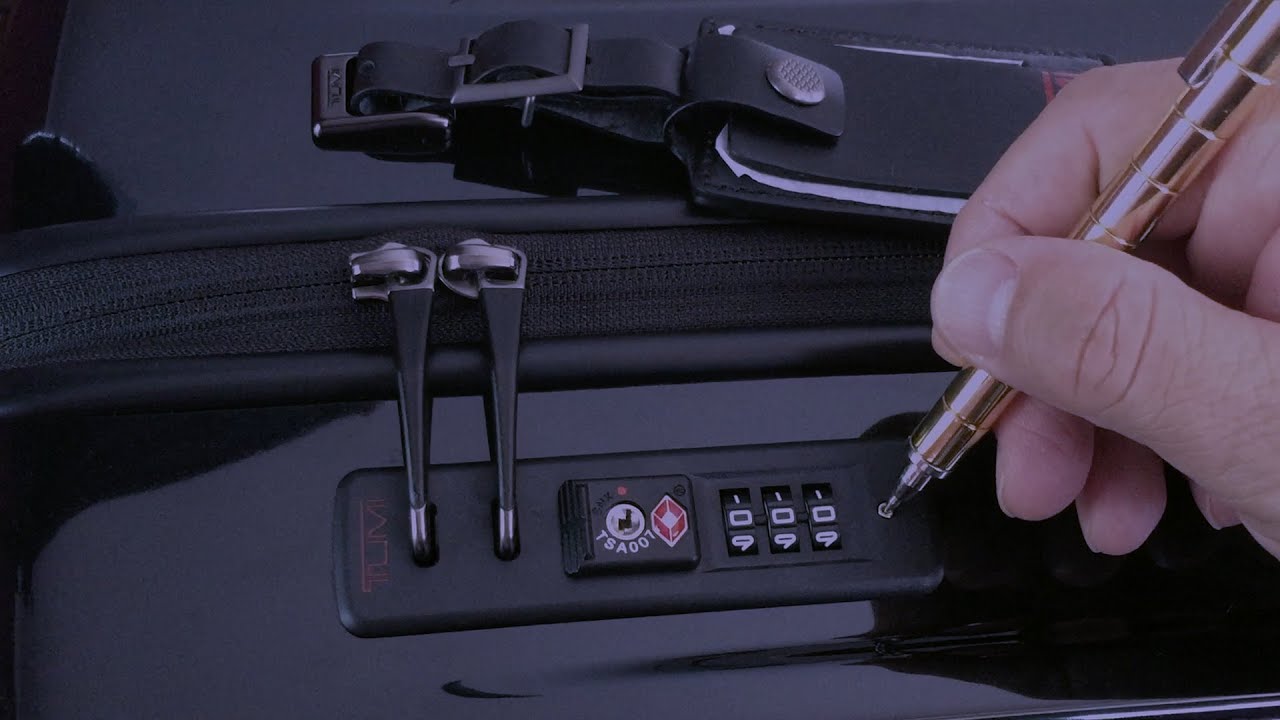 How to set lock combination on your new Tumi
