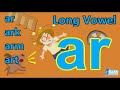 Long vowels  ar art ark arm  go phonics 2a unit 1  phonics reader  a car hits a cart efl  esl