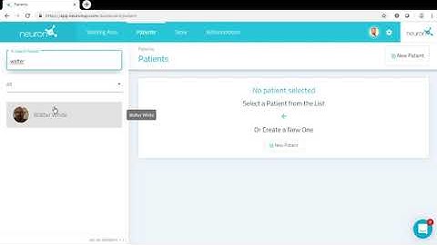 Deleting a patient from NeuronUP