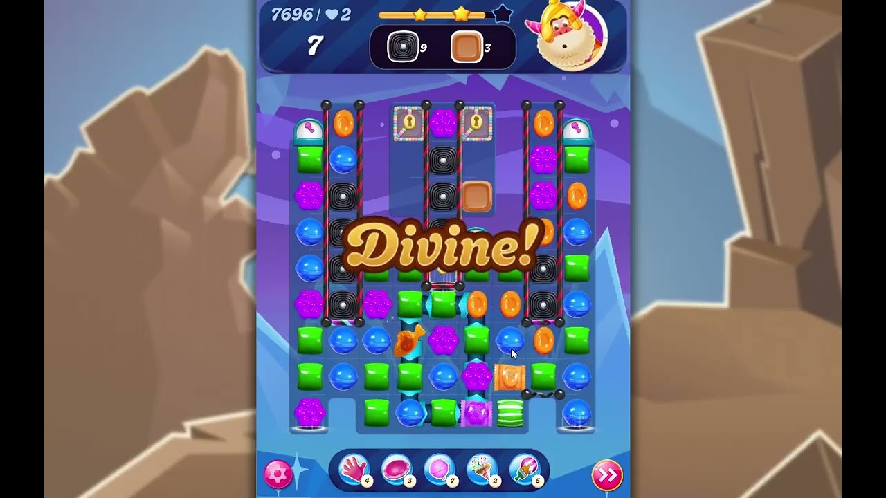 Candy Crush Saga Level 7696 - YouTube