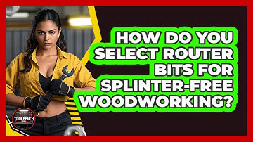 How Do You Select Router Bits For Splinter-free Woodworking? - ToolBench Pros