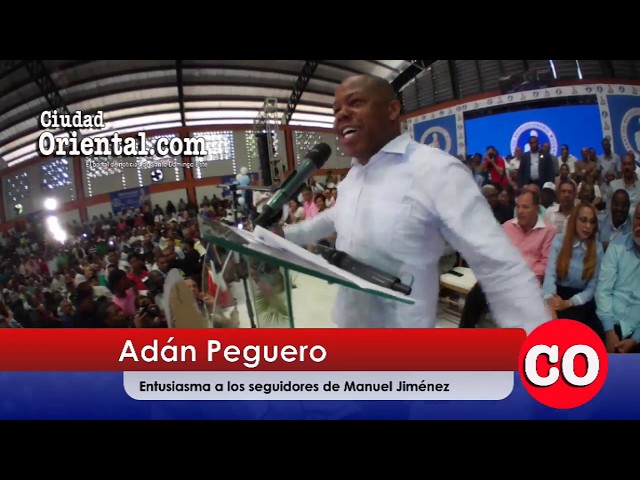 Discurso de Adán Peguero en recibimiento a Manuel Jiménez