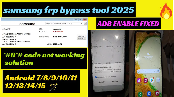 SAMSUNG FRP ENABLE ADB TOOL 2025 | Qualcomm MTK MTP ADB EDL MODE | SAMSUNG FRP BYPASS 2025
