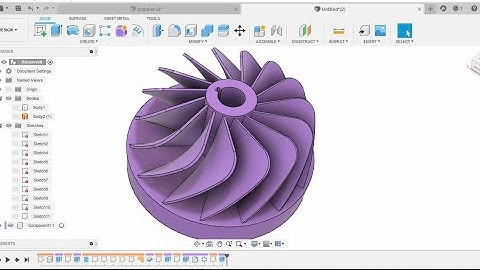 How to make a Compressor Impeller - Fusion 360 Tutorial