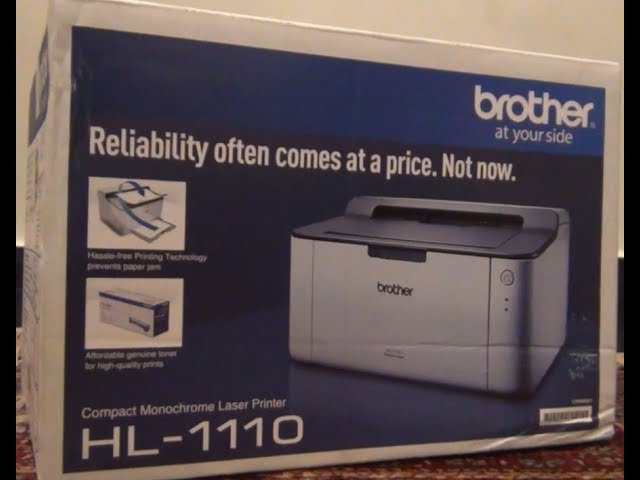 dybde veltalende legemliggøre Brother Mono Laser Printer HL-1110 Overview - YouTube