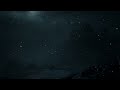 Snowstorm Surrounding a Medieval Castle at Night | Dark Fantasy Ambience with Blizzard Wind Sounds